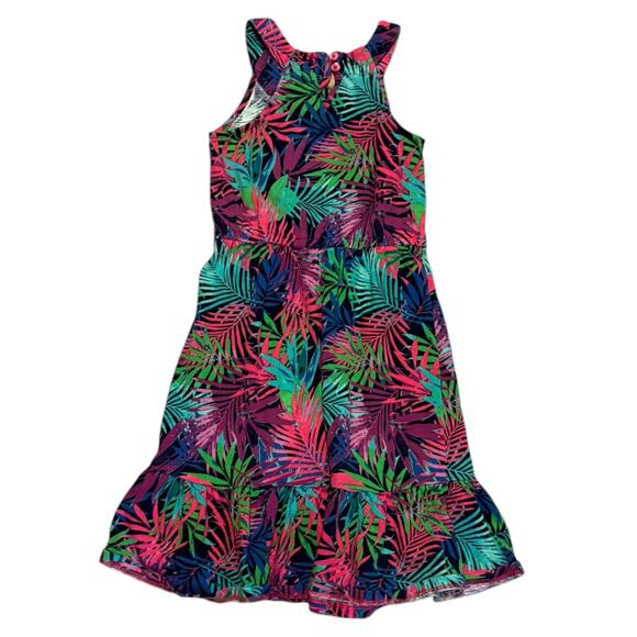Juicy Couture Girls Colorful Tropical Palm Tree Sundress Size XS 4/5 - Picture 2 of 2